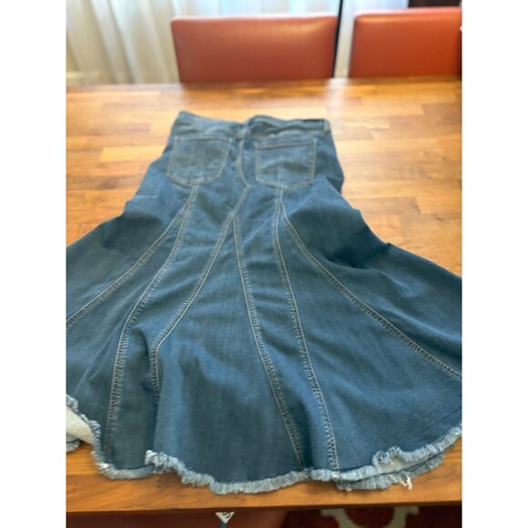 Liverpool Long Denim Skirt Size 29 US 8 - Picture 1 of 13